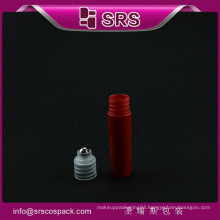 new style mini pocket 5ml plastic with steel ball roll on bottle hair oil bottles
